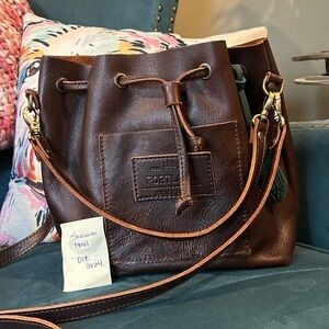 Gorgeous Portland Leather Goods Large Modified bucket bag in Coldbrew